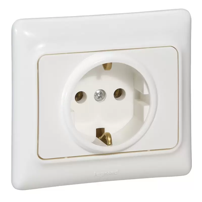 Priza simpla Legrand 782111 Kaptika alb * 47264                                                                                                                                                         